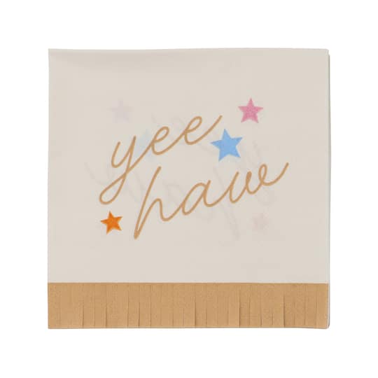 24 Packs: 20 ct. (480 total) Yee Haw Beverage Napkins by Celebrate It™